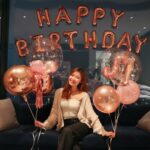 16” Happy Birthday 掛牆鋁膜字母
