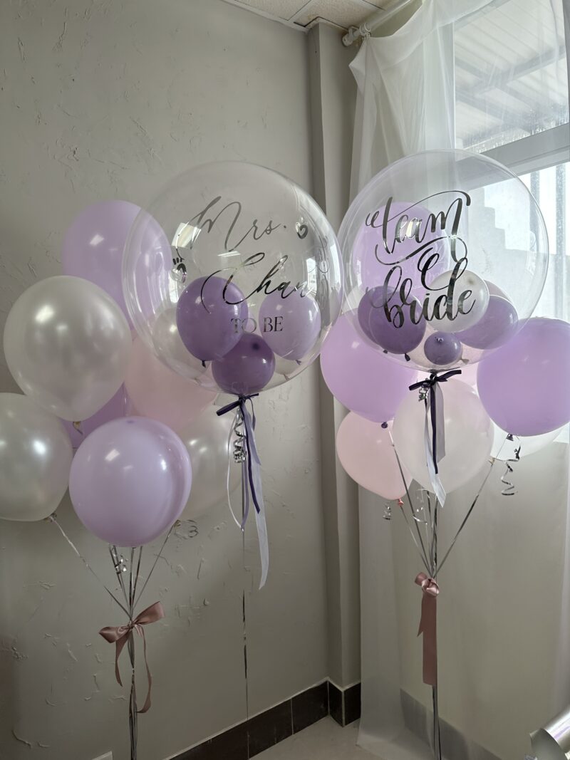 Lavender Field Bridal Shower Set  – 「薰」告別單身派對氣球組合：圖片 7