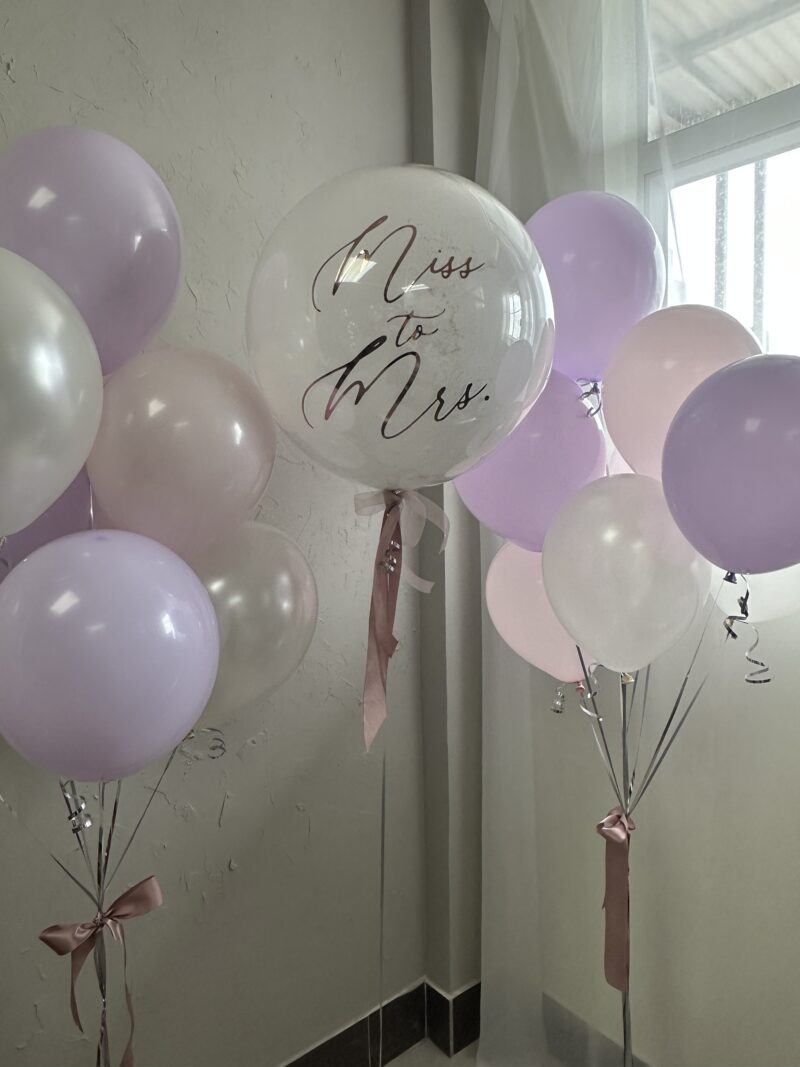Lavender Field Bridal Shower Set  – 「薰」告別單身派對氣球組合：圖片 4