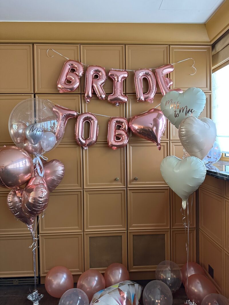 Crème Brûlée Bridal Shower Prolonged Set  –  告別單身派對氣球組合（特長飄空時間）：圖片 3