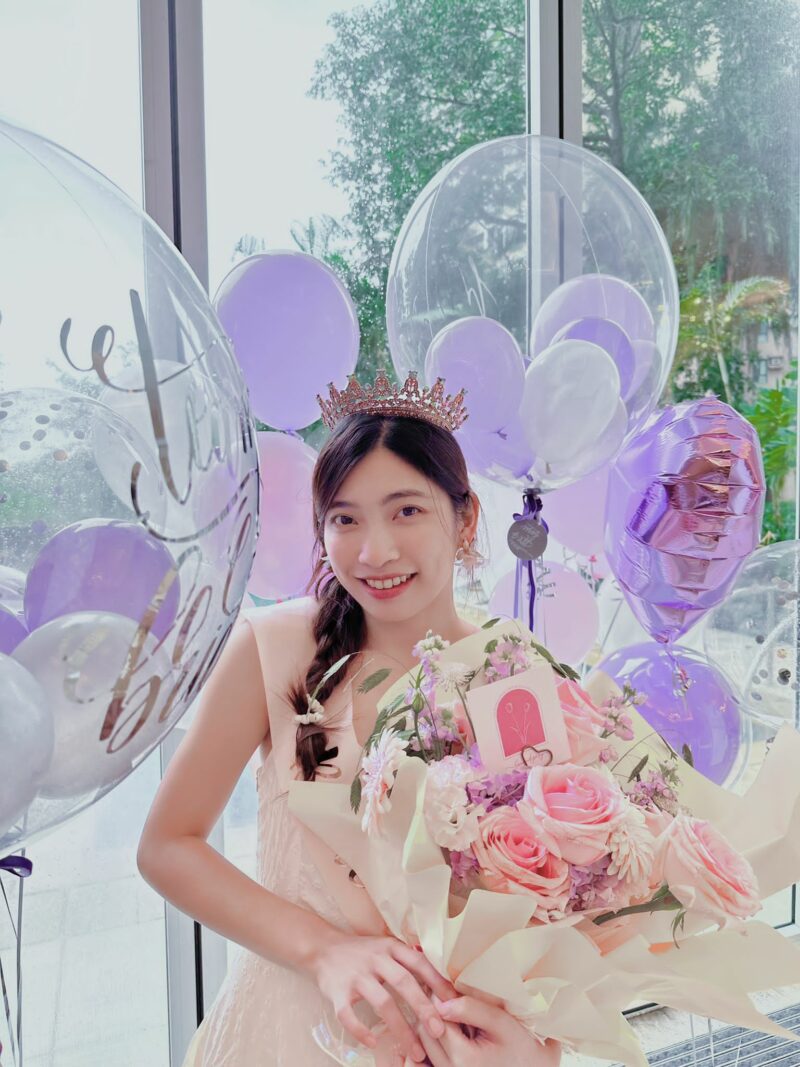 Lavender Field Bridal Shower Set  – 「薰」告別單身派對氣球組合：圖片 2